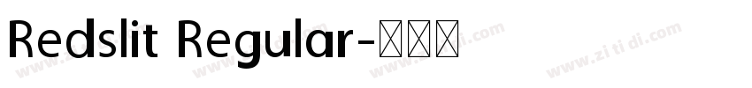 Redslit Regular字体转换